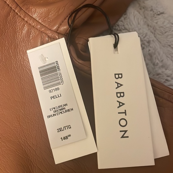 NEW!! Aritzia Babaton Vegan Leather Pelli Hip Shacket sz XXL - Picture 9 of 9